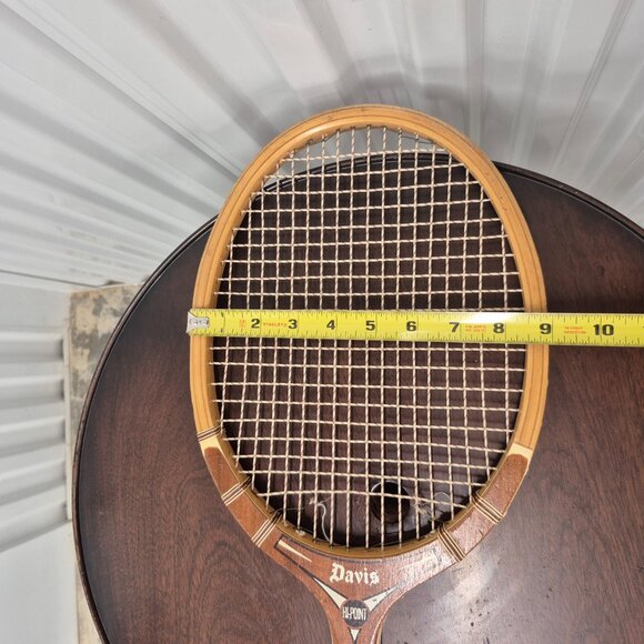 Vintage Davis Hi-Point Wood Tennis Racquet USA Made - Picture 12 of 12